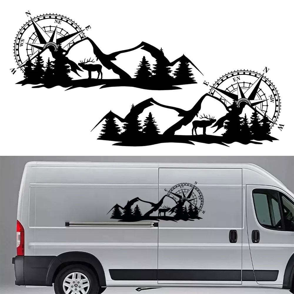 Camper sticker for your adventure on wheels style 1