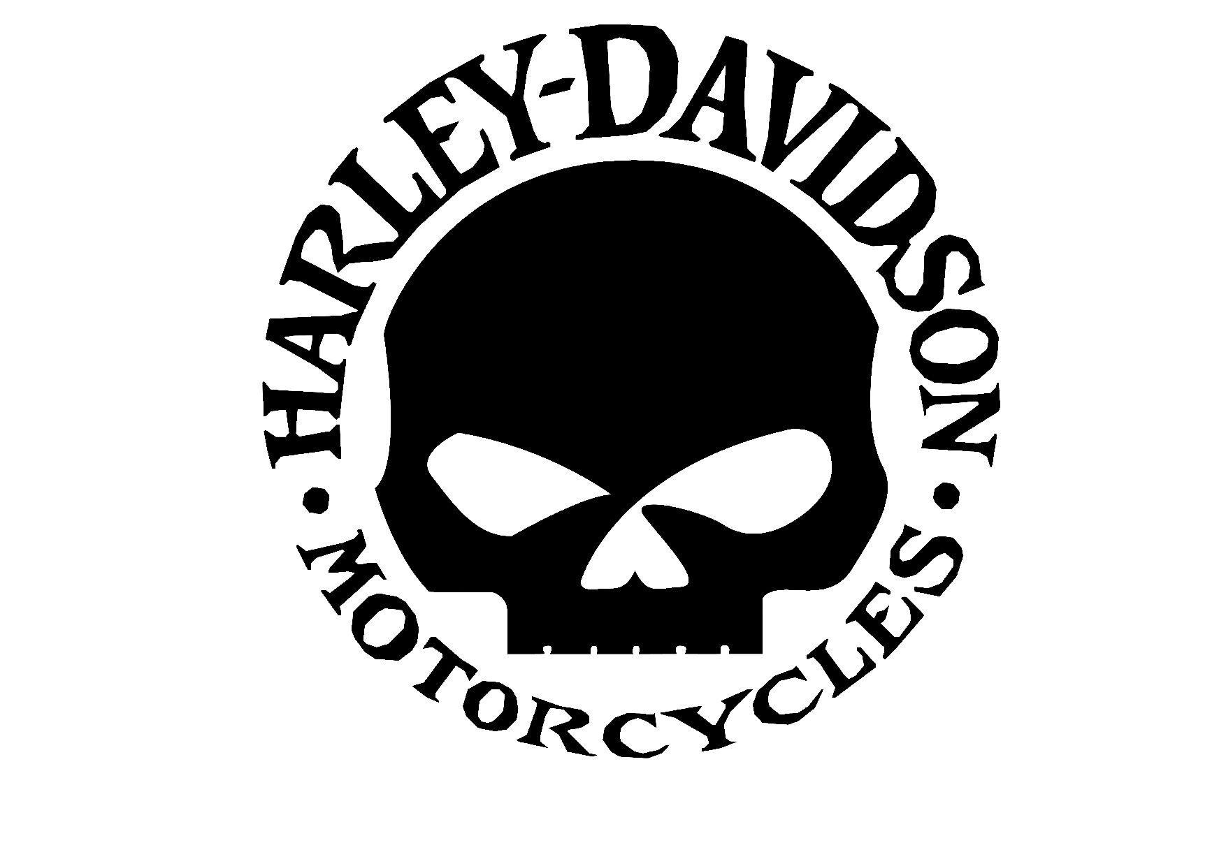 Harley davidson skull sticker
