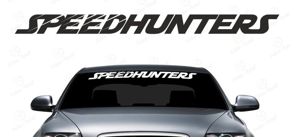 Speedhunters scheibenkeil aufkleber stil trifft strasse