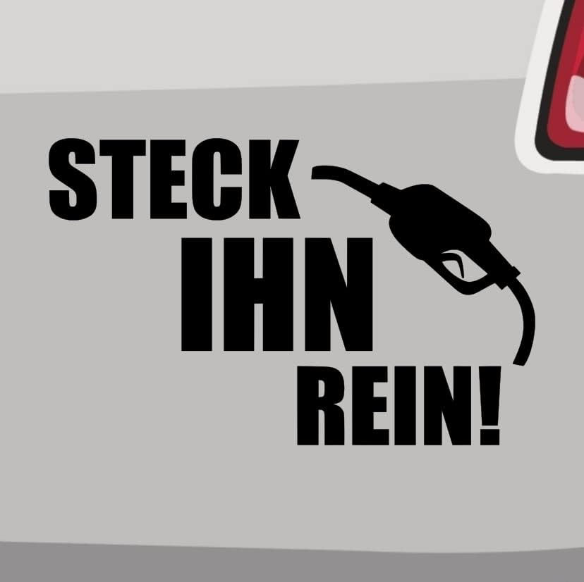 Steck ihn rein aufkleber