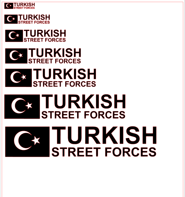 Turkish street forces urban power sticker