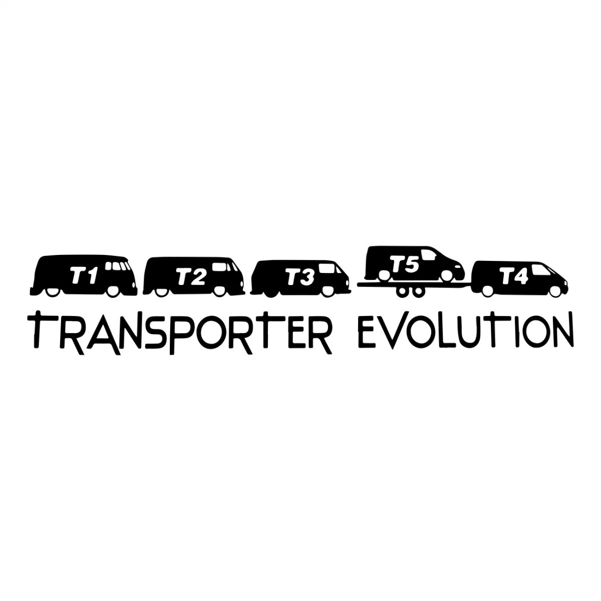 Vw t1 t2 t3 t4 t5 bus evolution sticker